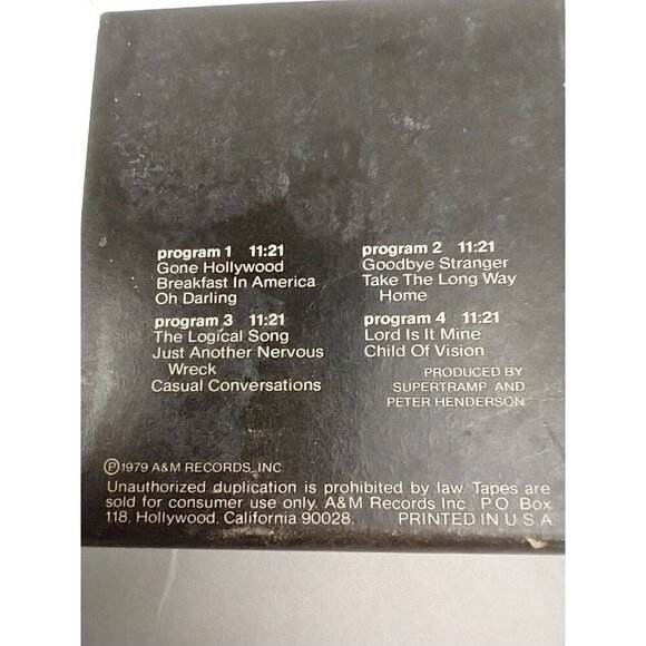Supertramp- Breakfast In America 8-Track Tape. - Picture 4 of 6